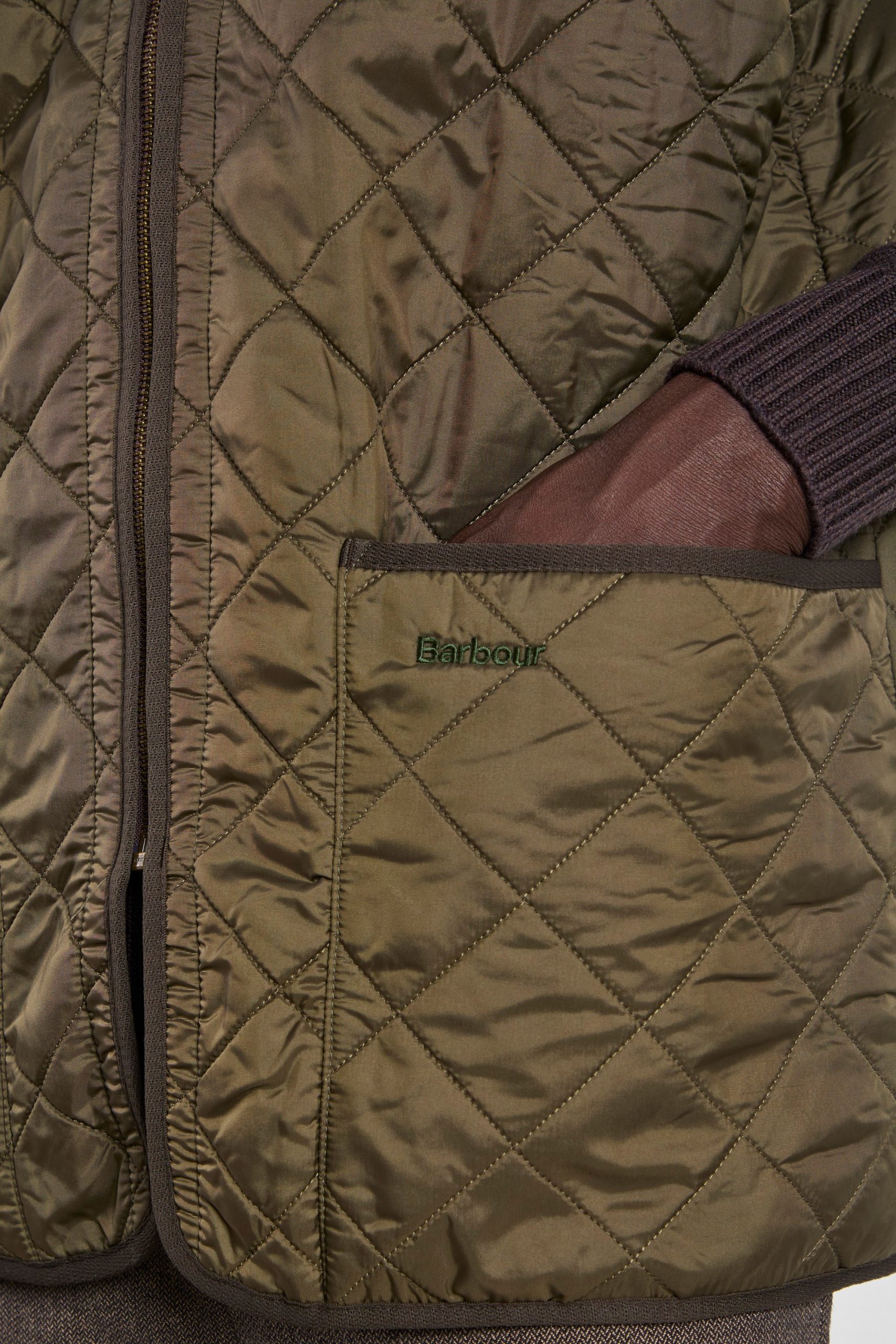 Barbour 2862 Gilet Polarquilt verde - immagine 6