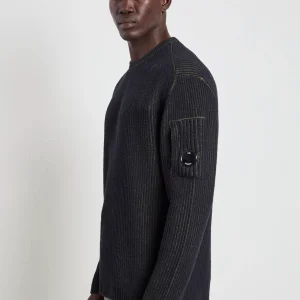 CP Company 2085 Maglia costa inglese nero/verde