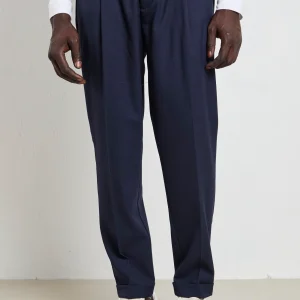 Reworked 2457 Pantalone pinces blu