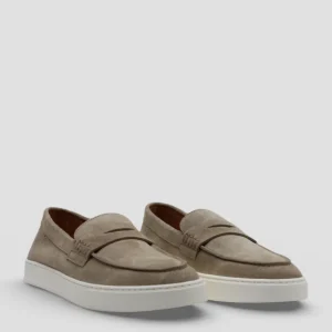 SS26-DU3546STEVUY009EC15 MOCASSINO SLIP_ON IN CAMOSCIO COLORE  SABBIA