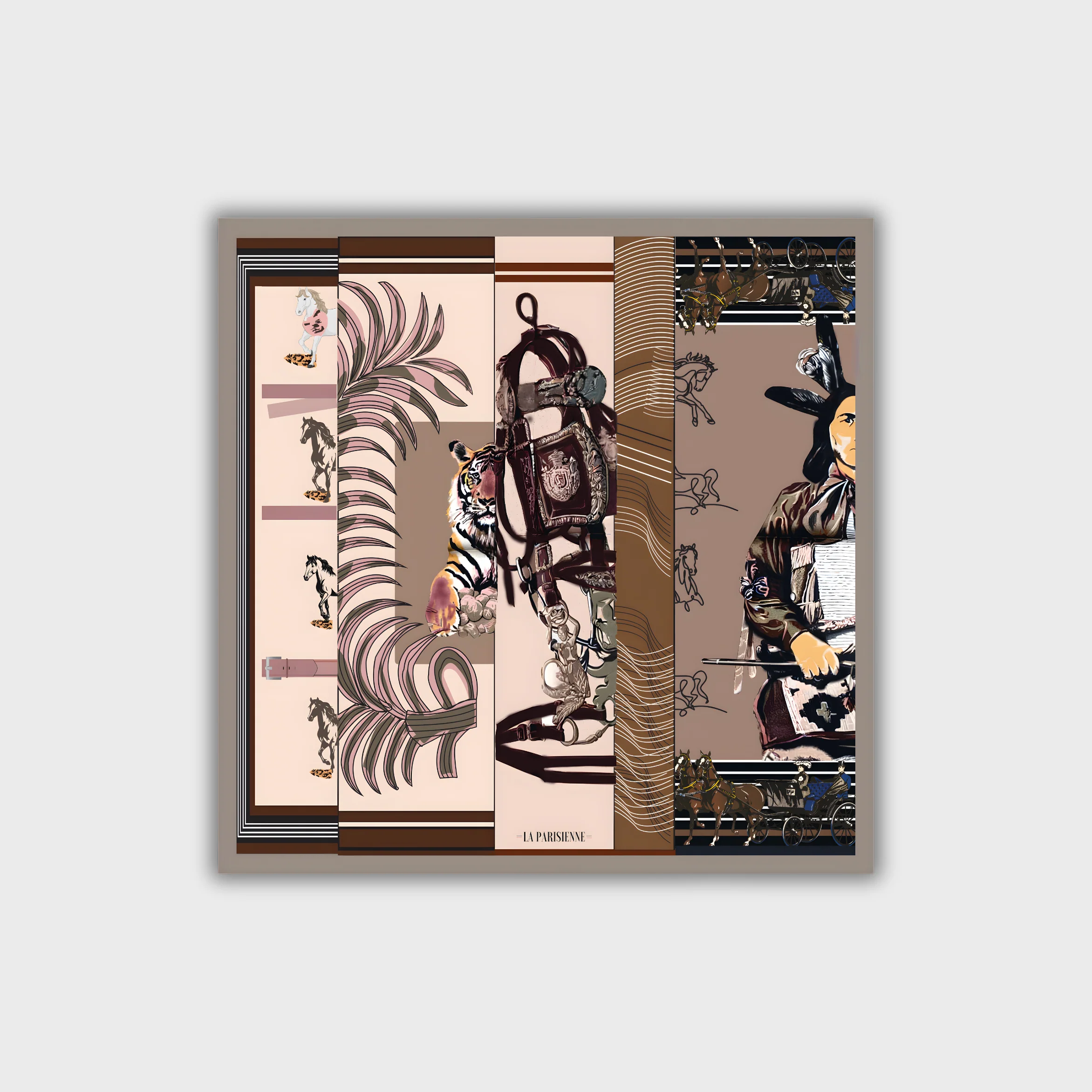 Sciarpa 100% seta Signature | La Parisienne - immagine 3