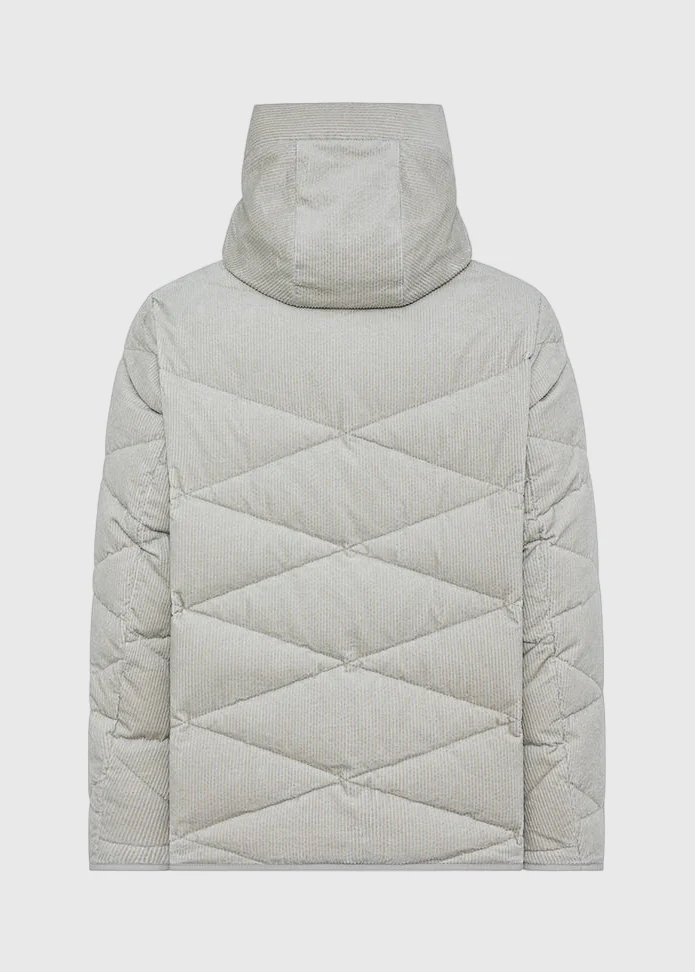 FW25-EGEO-TRENTO GIACCA CON TRAPUNTE GEOMETRICHE COLORE TOFU - immagine 4