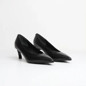 FW25-ELOISA56  DÉCOLLETÉ IN PELLE  NERA