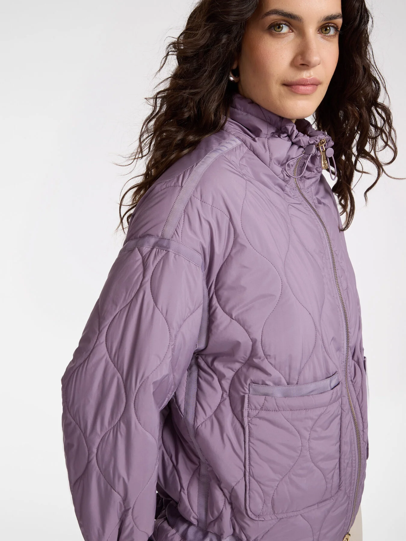 Piumino lightweight in nylon trapuntato - ELENA MIRÃ’ - immagine 5