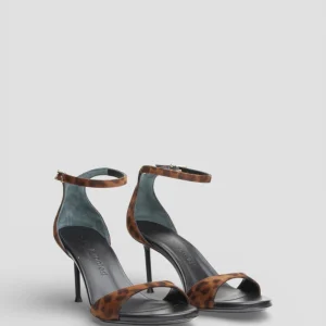 SS26-GOLDIE6 SANDALO CON TACCO LEO  VELVET BROWN