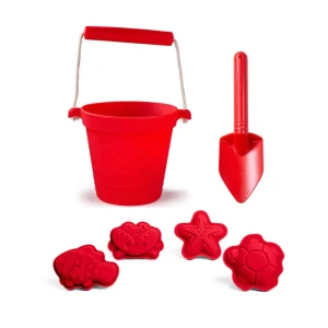 Set Giochi Spiaggia in Silicone Alimentare - Rosso