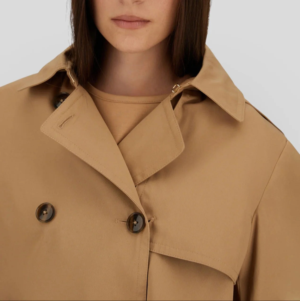 SS26-IM000177D-13238 TRENCH CORTO DEAN CAMMELLO - immagine 4