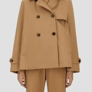 SS26-IM000177D-13238  TRENCH CORTO DEAN CAMMELLO