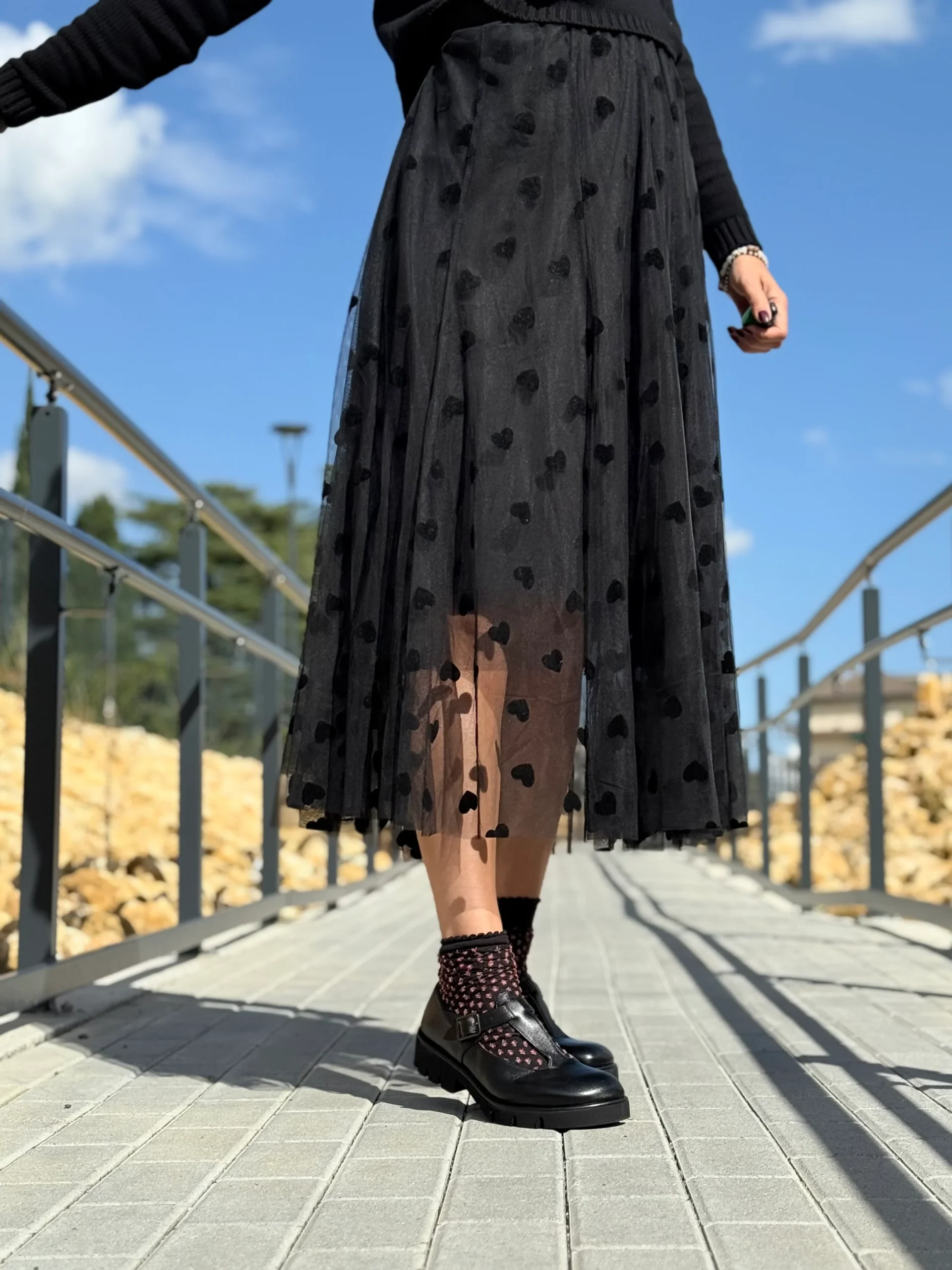 Kola Black bebe t-bar in nappa nera lavorazione a sacchetto artigianale marchigiana - immagine 7