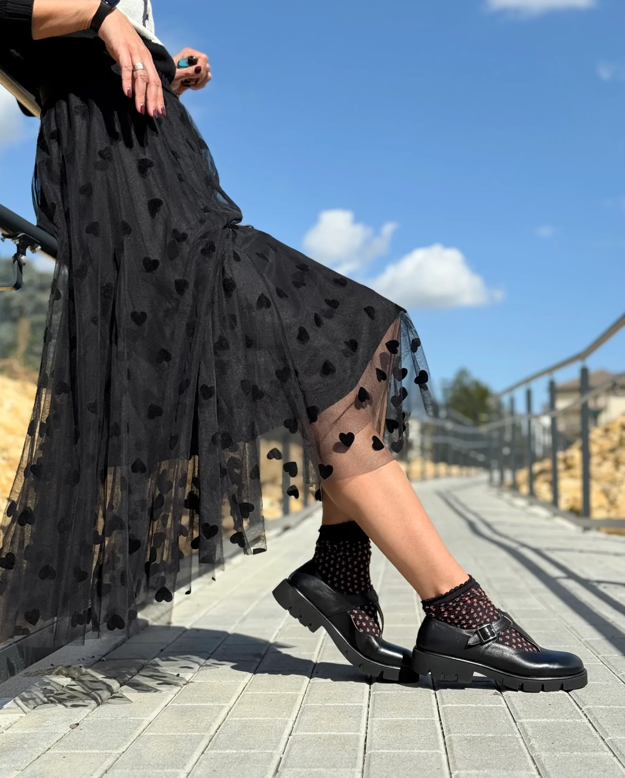 Kola Black bebe t-bar in nappa nera lavorazione a sacchetto artigianale marchigiana - immagine 4