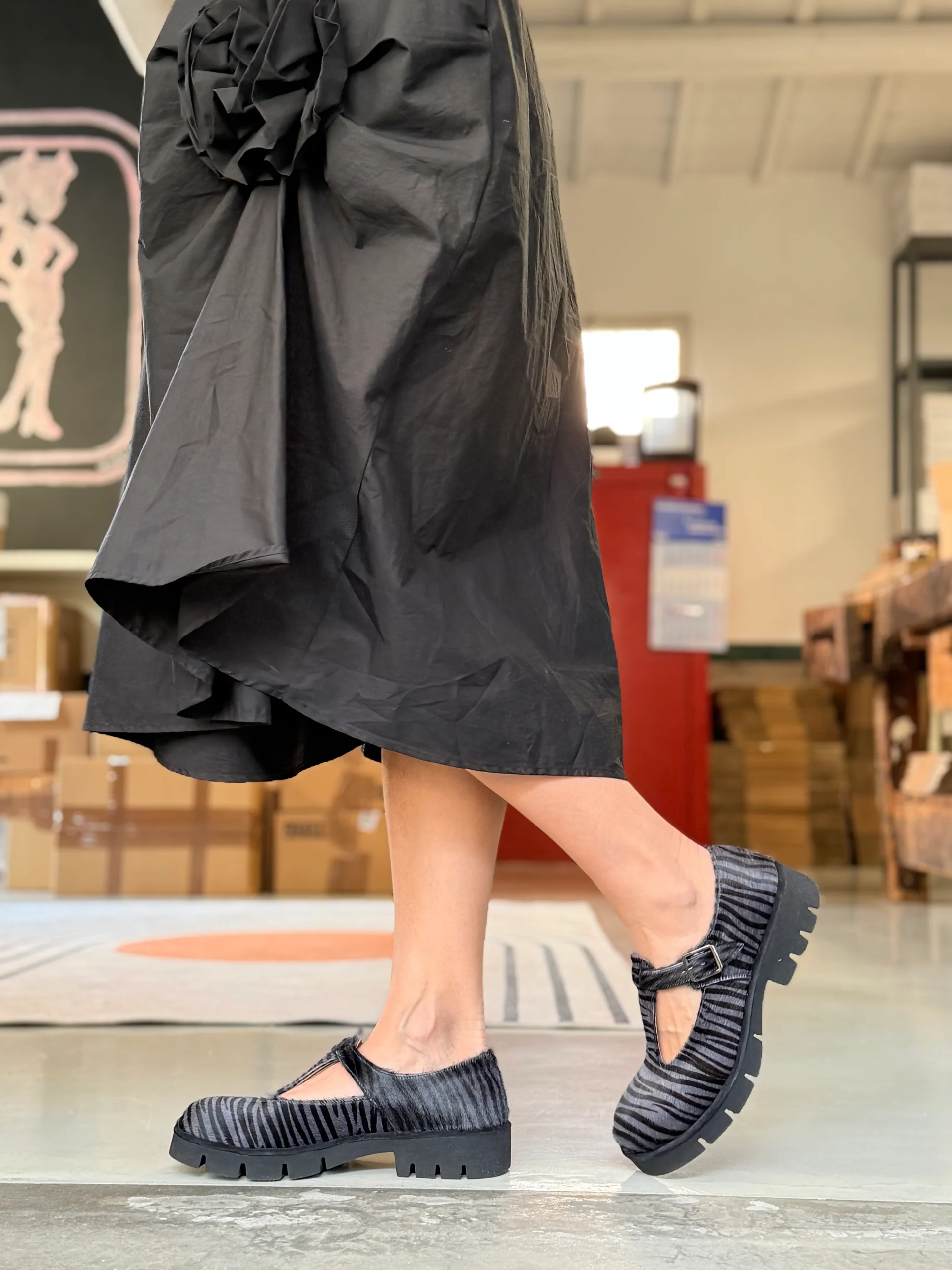 Kola Zebra bebe t-bar in cavallino zebrato lavorazione a sacchetto artigianale marchigiana - immagine 9