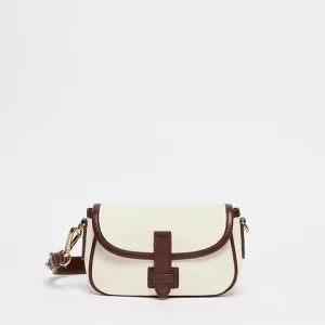 BORSA A TRACOLLA IN COTONE E PELLE - WEEKEND MAX MARA