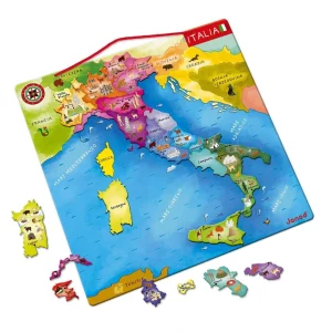 Janod - Cartina Dell’Italia Magnetica  – puzzle magnetico