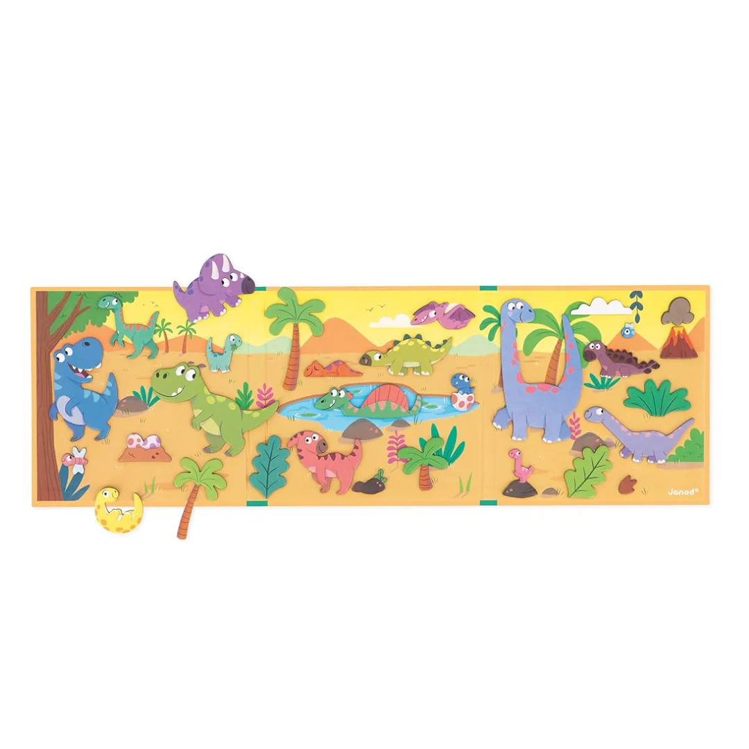 Janod Magneti Stories Dinosauri - Gioco con Calamite Educativo - immagine 3