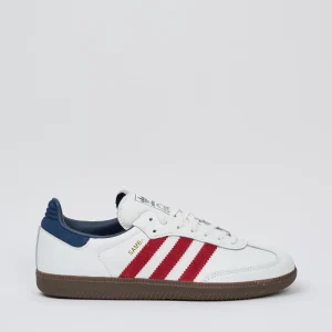 Adidas 9009 Scarpe Samba OG Pelle Bianco/Rosso