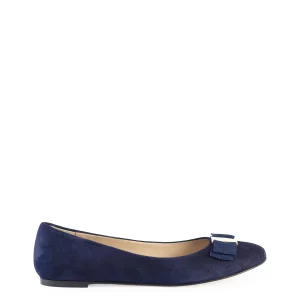 Ballerine da donna con placca in metallo blu
