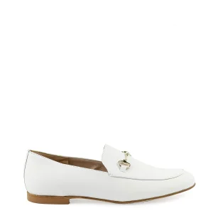 Mocassini con morsetto bianchi