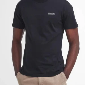 SS26-MTS0141  TSHIRT LOGO BARBOUR NERO