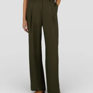 SS26-PT000253D-33487 PANTALONE  VERDE MILITARE