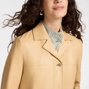 Giacca boxy in tessuto spalmato - ELENA MIRÒ