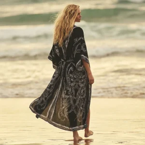 Kimono da spiaggia bohémien La Parisienne