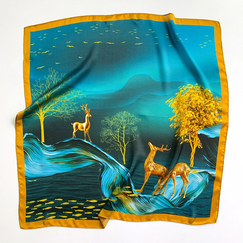 Quadrato chic da donna in 100% seta La Parisienne - immagine 3