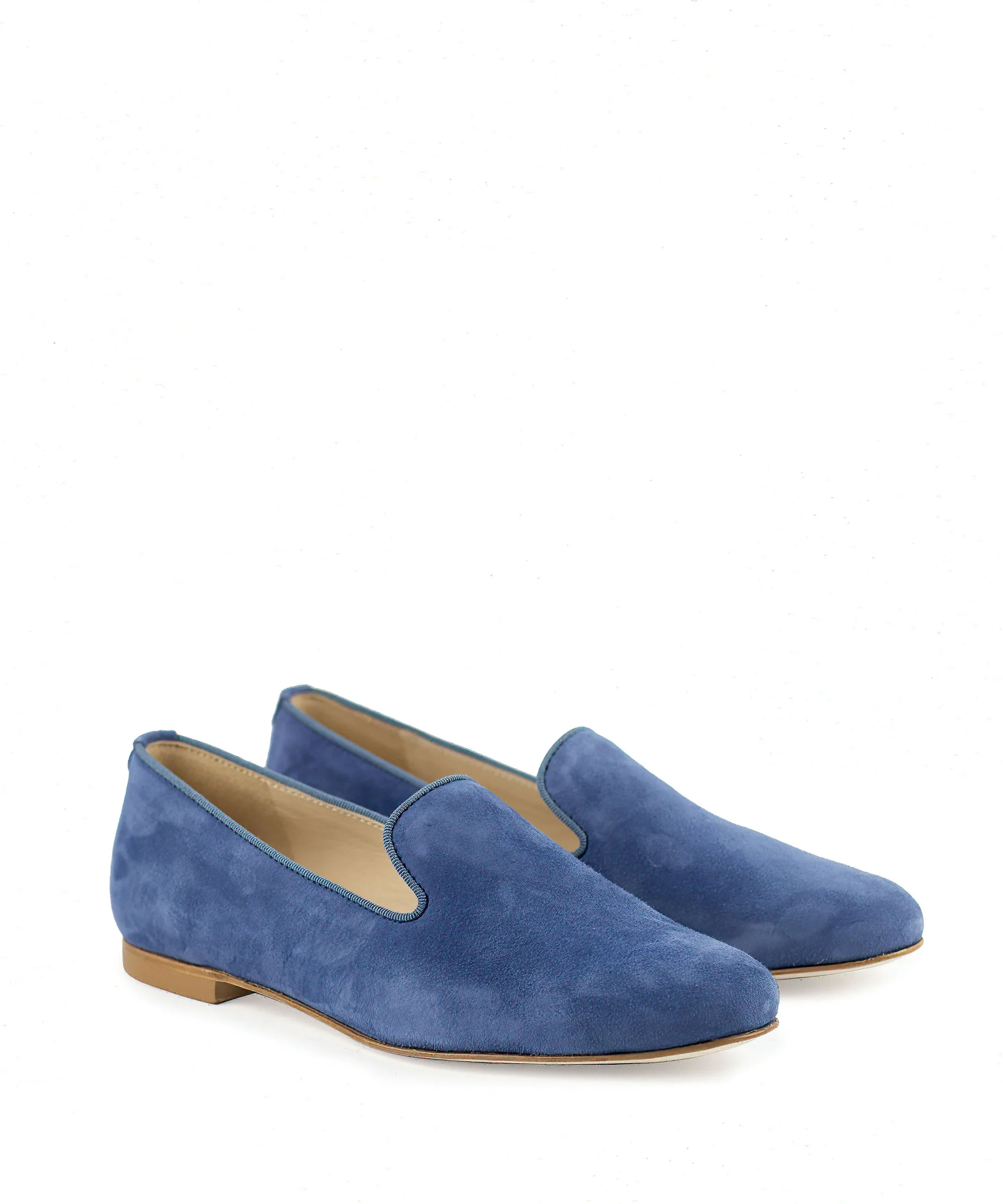 Slipper a punta tonda blu - immagine 3