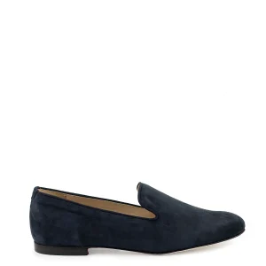 Slipper a punta tonda blu navy