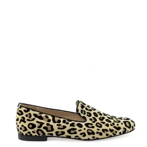 Slipper a punta tonda leopardate