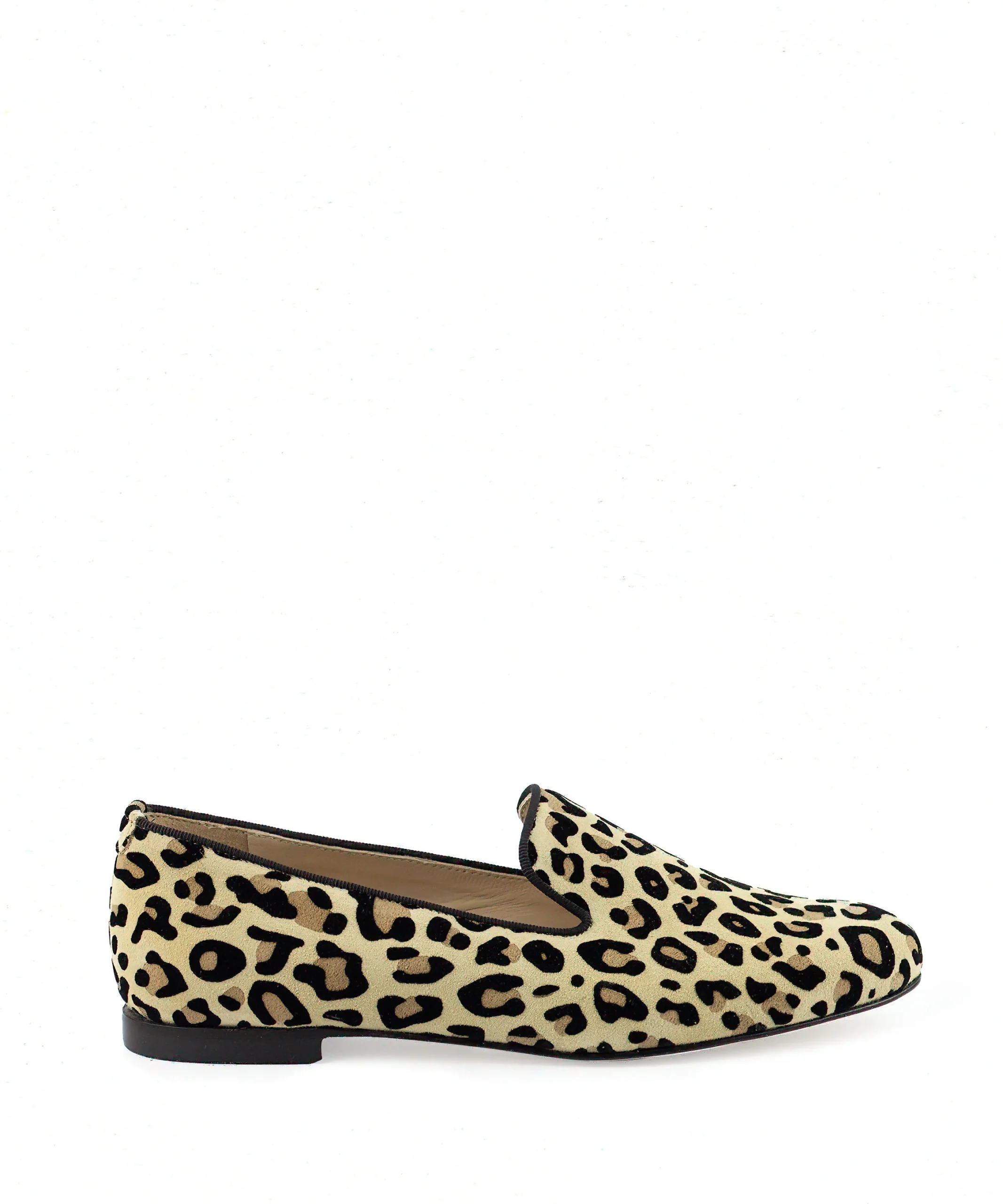 Slipper a punta tonda leopardate