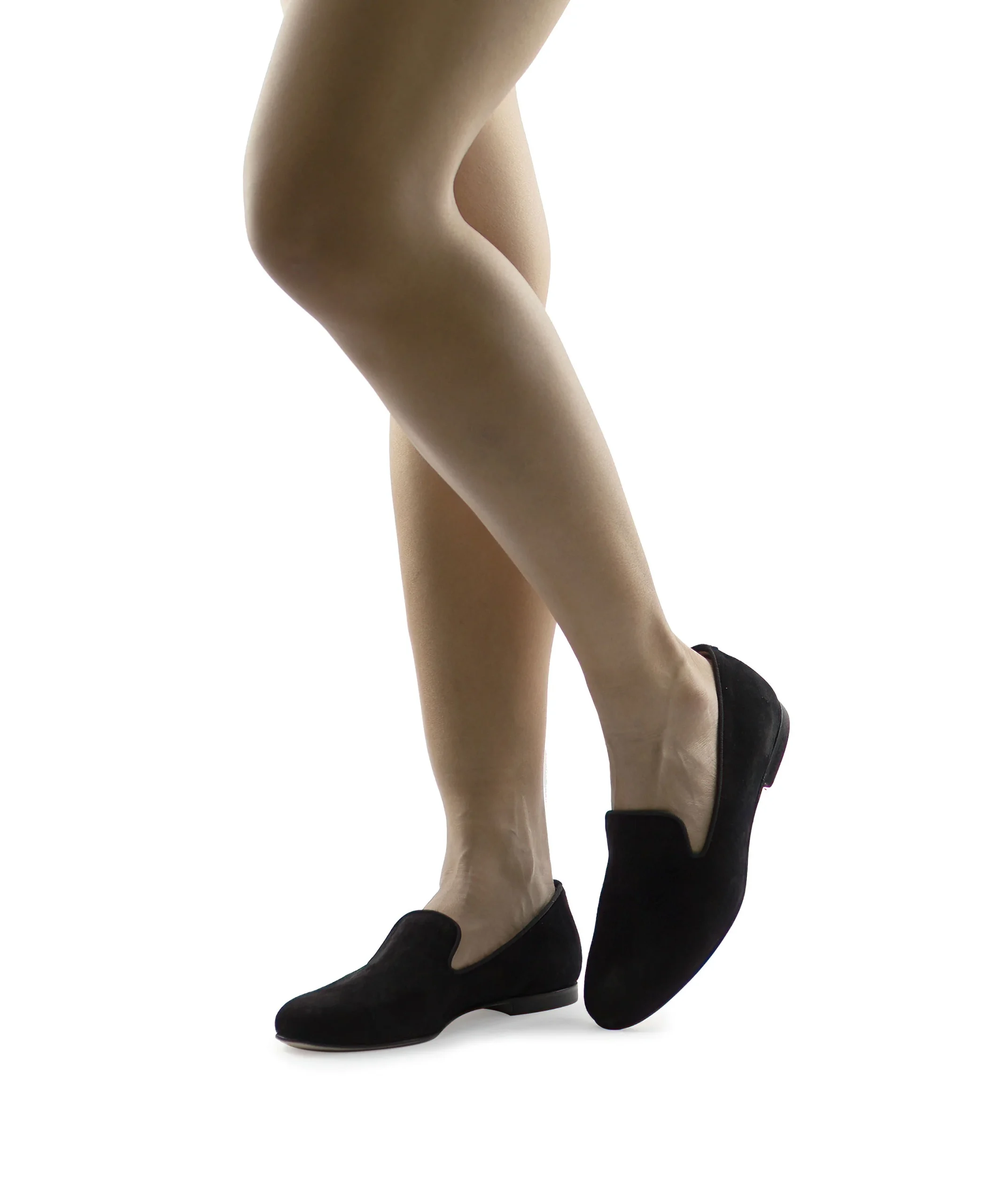 Slipper a punta tonda nere - immagine 5