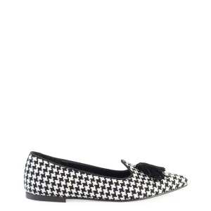 Slipper tessuto pied di poul