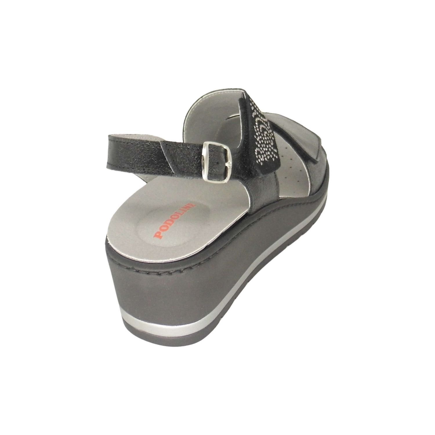 Sandali Ortopedici Podoline Con Zeppa Alta Mollia - immagine 8