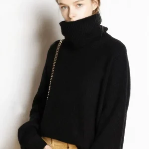 Maglione invernale a collo alto da donna La Parisienne