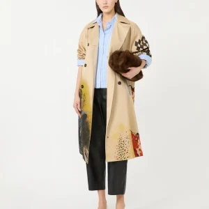 Trench in gabardina antigoccia fantasia - SKIN ORIENT - WEEKEND MAX MARA