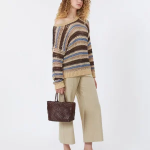 Pantalone in canvas di cotone e lino - SABBIA - WEEKEND MAX MARA