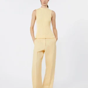 Pantalone in canvas di lino - GIALLO CHIARO - WEEKEND MAX MARA