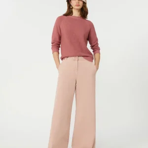 Pantalone wide leg in canvas di cotone - ROSA - WEEKEND MAX MARA