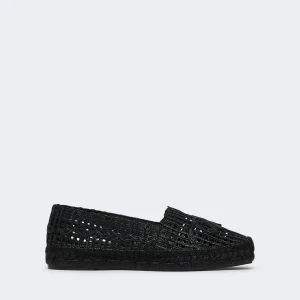Espadrillas effetto rafia - NERO - WEEKEND MAX MARA