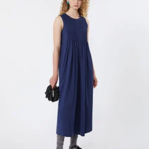 Abito fluido in jersey di cotone - BLU - WEEKEND MAX MARA