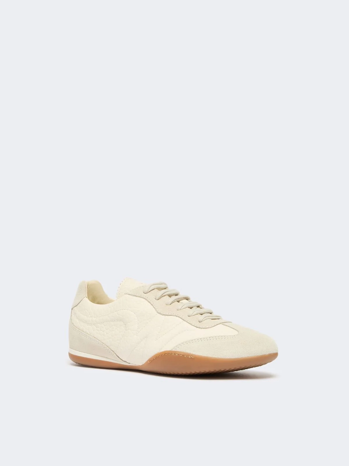 Sneaker flat in pelle granata - WEEKEND MAX MARA - immagine 3