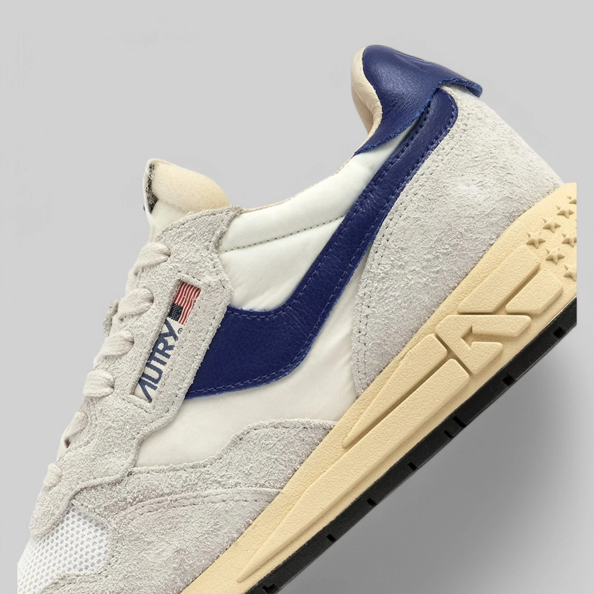 SNEAKERS  WWLM-UT01 REELWIND  LOW SUEDE/NET WHT/LIMOGES - immagine 5