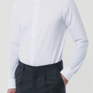 FW25-ACT558ML CAMICIA IN JRS UOMO COLORE BIANCA