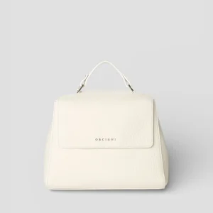 SS26-B01999-SOF  BORSA SVEVA SOFT PICCOLA A MANO IN PELLE CON TRACOLLA BIANCO