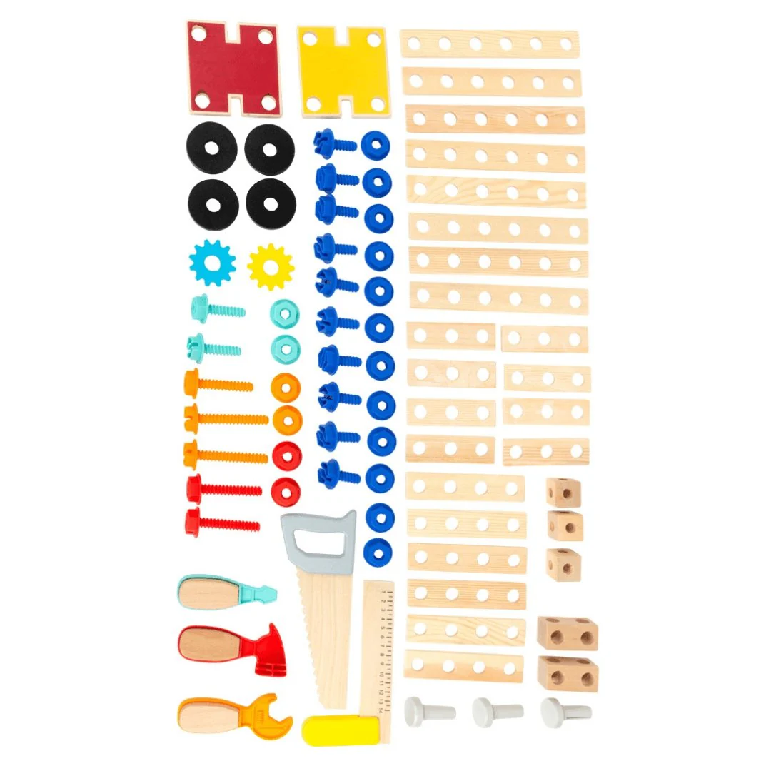 Banco da lavoro 2 in 1 per giocare e disegnare | 78 Pezzi - immagine 8