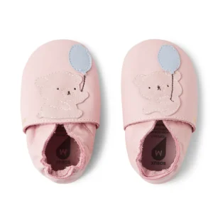 Bobux Soft Sole - Teddy Ballet Pink - Scarpine Soft Sole in Pelle