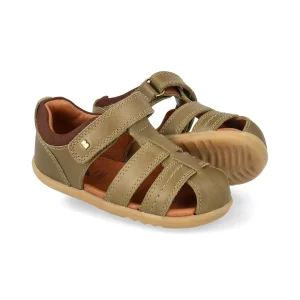 Bobux Sandalo Primi Passi Roam | Olive + Toffee