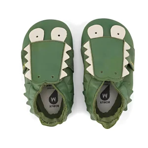 Bobux Soft Sole | Coccodrillo - Snap Olive