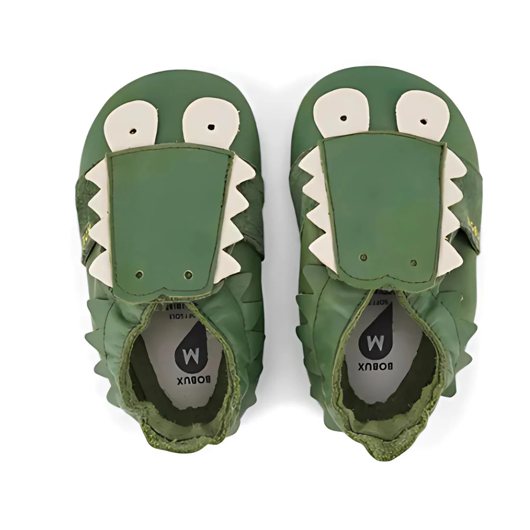 Bobux Soft Sole | Coccodrillo - Snap Olive