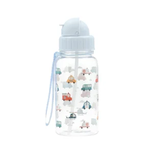 Borraccia con cannuccia - Macchinine - Senza BPA